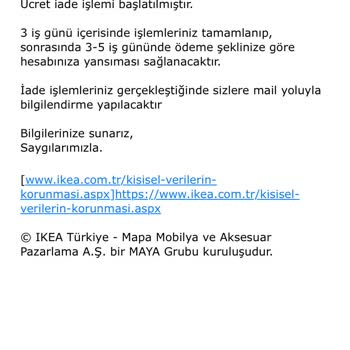 IKEA Ürün Mağduriyeti Ve Anlaşmazlıklar