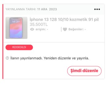 Letgo'da İlan Veremiyorum Reddedildi Diyor