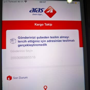 Aras Kargo Nevşehir Paket Teslimi Yapmıyor.