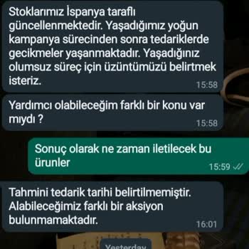 İnditex 23 Kasım Siparişimde Yaşanan Gecikme Sorunu