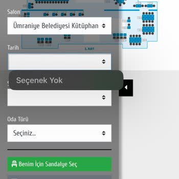 Ümraniye Belediyesi Kütüphanede Rezervasyon Sorunu
