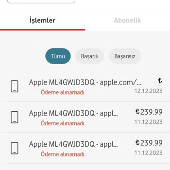 Vodafone Mobil Ödeme Apple Store Sorunu