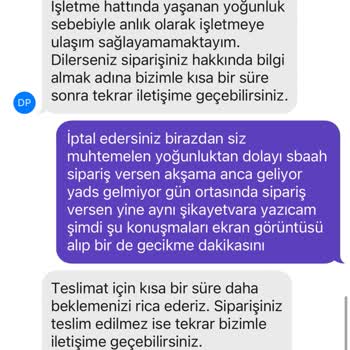Getir Su Sipariş Gecikmesi Sorunu