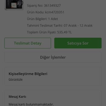 ÇiçekSepeti Trendmiya Dan Ürün Hatası