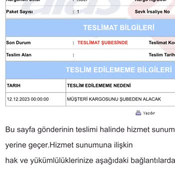 Aras Kargo İşini Doğru Yapmıyor