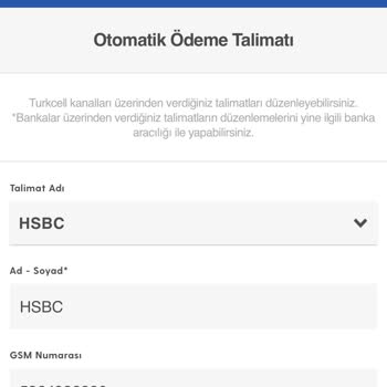 HSBC Bankası Otomatik Ödeme İptali Sağlanmıyor
