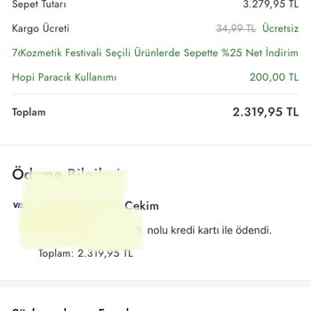 Boyner Siparişimin Teslim Edilmemesi