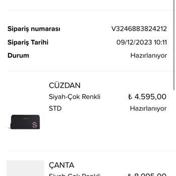 Vakko Sipariş İptal Reddi