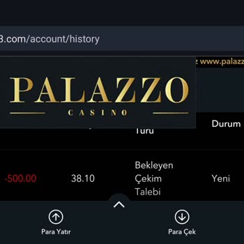 PalazzoCasino Çekim Talebi Sorunu!