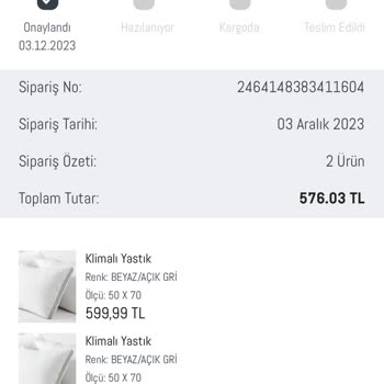 Madame Coco Siparişim 10 Gündür Onay Aşamasında