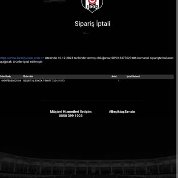 Kartal Yuvasının Stokta Var Olan Ürünün İptali
