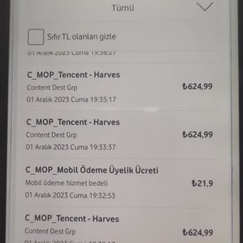 Vodafone Faturamda Haksız Ücretlendirme!