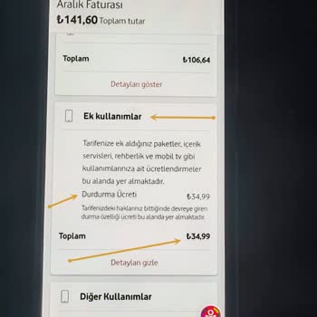 Vodafone Her Şey Yanımda Haksız Fatura Bedeli
