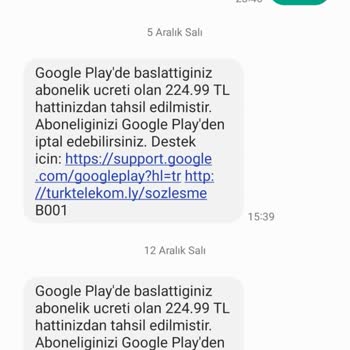 Remini Faturalı Hattımda İzinsiz Ücretlendirme!
