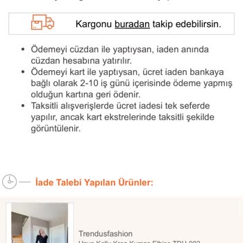 Trendyol Yapılamayan İade Skandalı