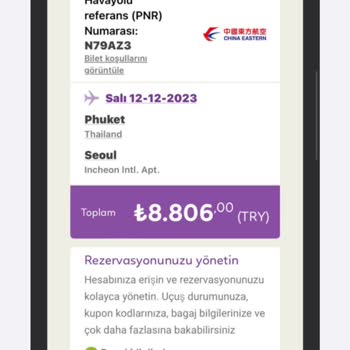 Skyscanner Rıza Dışı İptal Edilen Uçuş Bileti