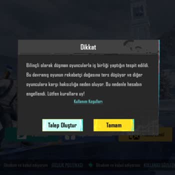 PUBG (Pubgmobile.com) Hesabımın Engellenmesi Ve Hesap Geri Alma