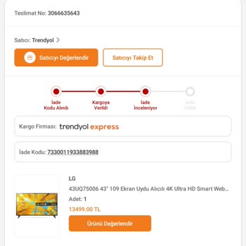 Trendyol Sorumsuzluğu Bir Daha Asla.
