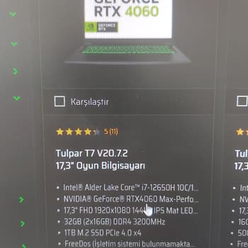 Monster Notebook Tulpar T7 Laptop Siparişimde Çanta Eksik!