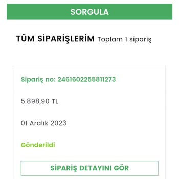 Kiğılı Giyim Siparişin Gönderilmemesi H. K