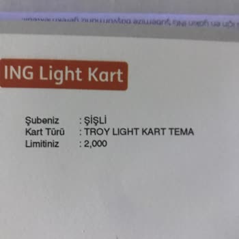 ING Bonus Kart Limit Arttırımı