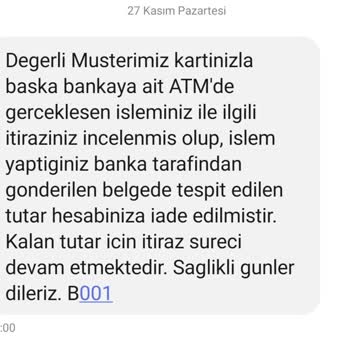 Ziraat Bankası ATM'de Yutulan Para