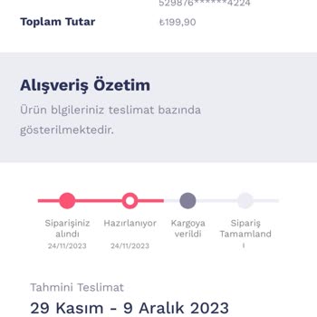 Penti Siparişim Çok Gecikti