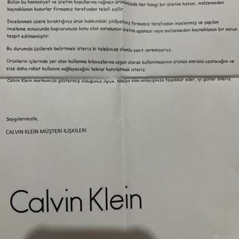 Boyner-Calvin Klein Çanta Mağduru.