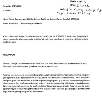 Edirne Barosu Baro Kayıtlı Avukat İle İlgili Şikayet Dilekçesi