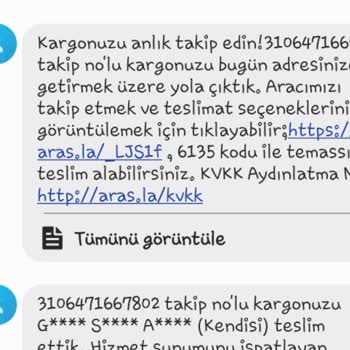 Aras Kargo Müşterisine Sahip Çıkmıyor
