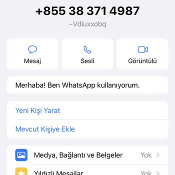 WhatsApp Üzerinden Tanımadığım Bir Numaradan Mesaj Aldım