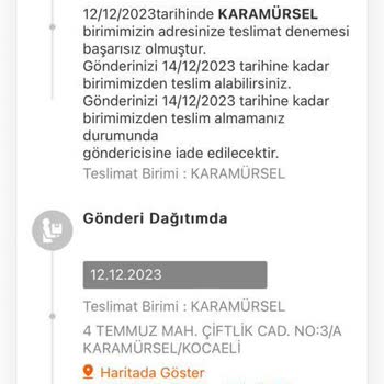 MNG Kargo Yalan Beyan Eden Personelinizin Mesajı