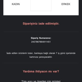 House of Superstep İndirimli Ürün Aldım Elime Ulaşmadan İade Alındı