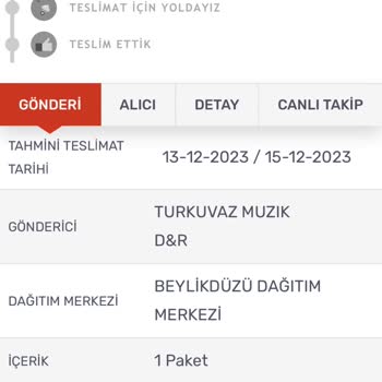 KARGOMsende Geciken Gelmek Bilmeyen Kargo