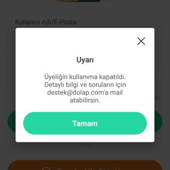 Dolap Uygulaması Hesaplarımı İznim Olmadan Kapattı