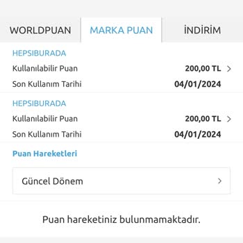 Hepsiburada 200₺ Markapuan Kullanamama