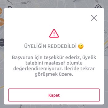 TikTak Kirala Üyelik Hakkında Reddedildi