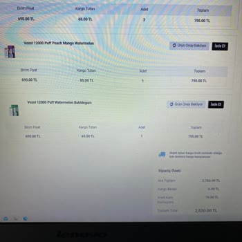 Vozol Center Farklı Ürün Gönderimi Ve Sonrasında İlgisizlik