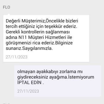 FLO Ayakkabı FLO Ve N11'den Lütfen Bir Şey Almayalım.