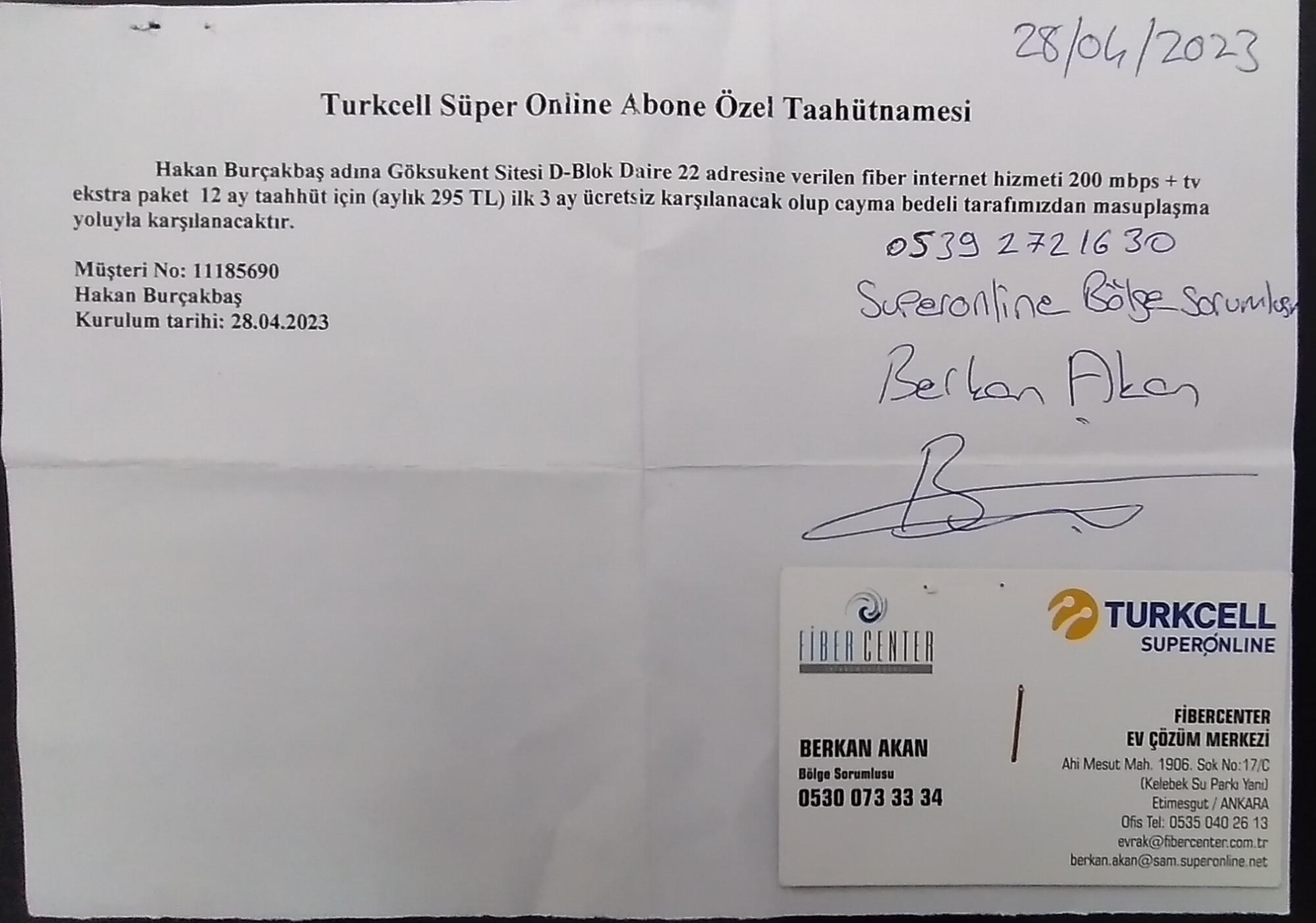 Turkcell Superonline Yalan Vaatler Le Abone Yap Yor Ikayetvar