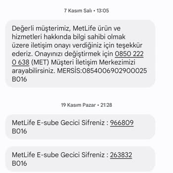 Metlife Otomatik BES Katılım İptali Hk.