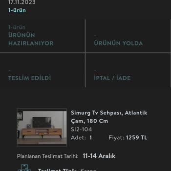 Vivense Ürün Daha Kargoya Bile Verilmedi!