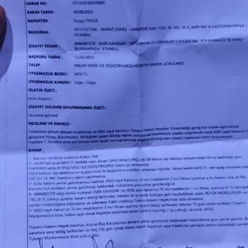 KVK Tüketici Hakem Heyetinde Kazandığım Belgem Var