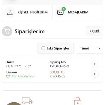 Bernardo Ürün Siparişi Hazırlanıyor Bir Türlü Göndermiyor