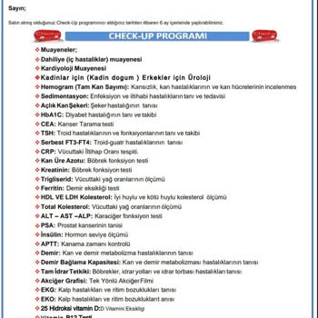 Anka Hastanesi Check-up Var Muayene Yok!