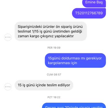 Eyyo Sipariş Verdiğim Ürünler Gelmiyor.