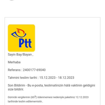 Devlet Kurumları ve STK'lar Adıyla Dolandırıcılık Gelen Mail