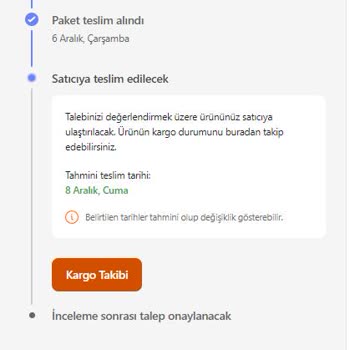 Hepsiburada Satın Alınan Ürünün Değişim Sürecinde Yaşanan Gecikmeler