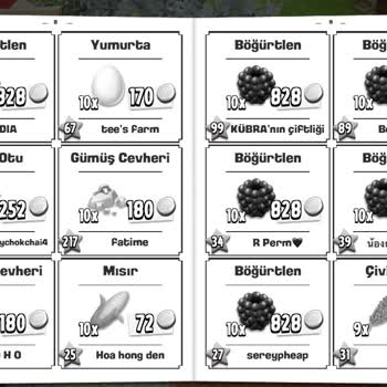 Hay Day Stantta Hep Aynı Şeylerin Satılması