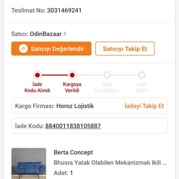 Horoz Lojistik Siparişimin İadesinde Yaşanan Sorunlar Ve Mağduriyetim